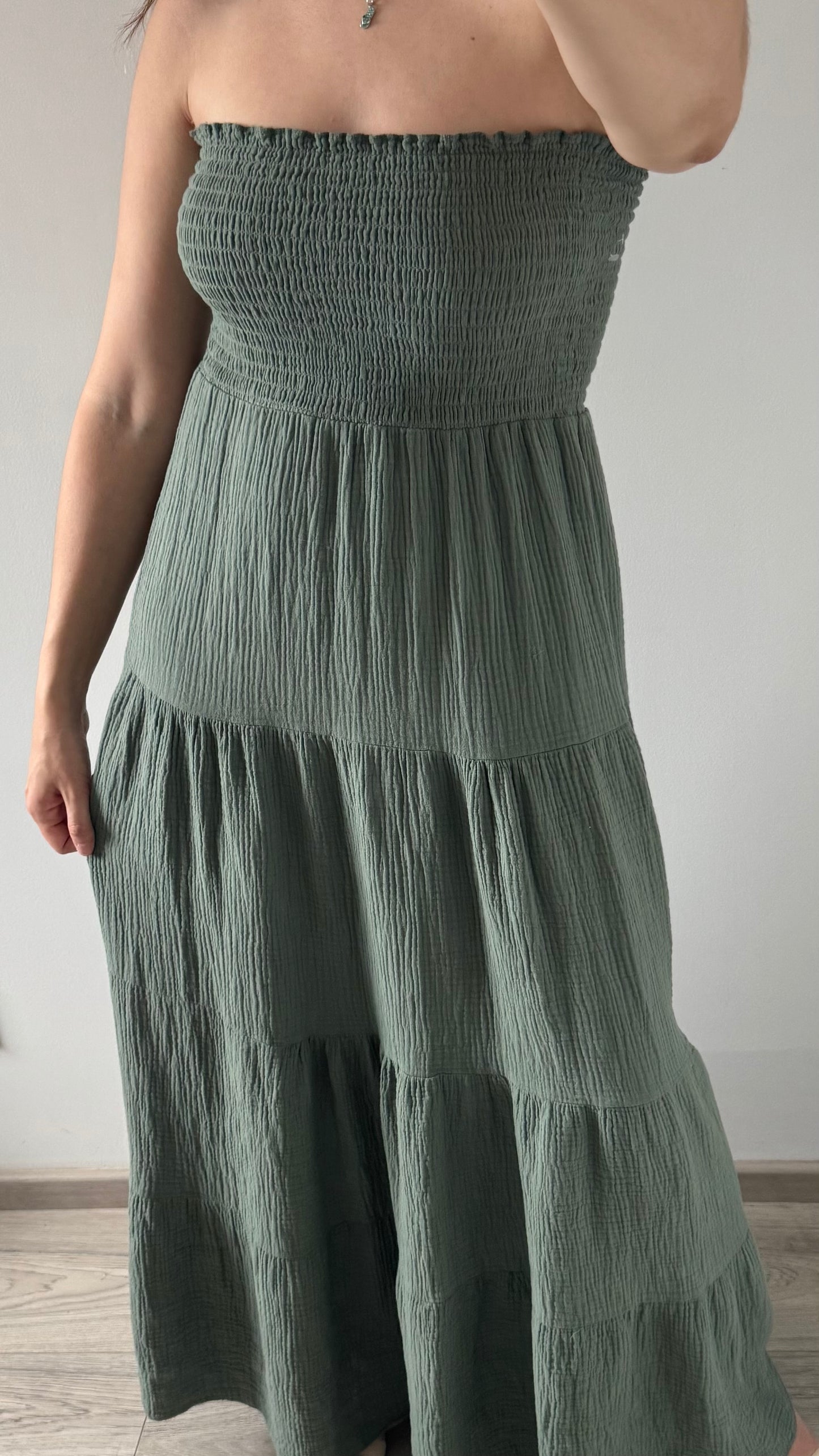 Robe Longue OLIVIA Kaki
