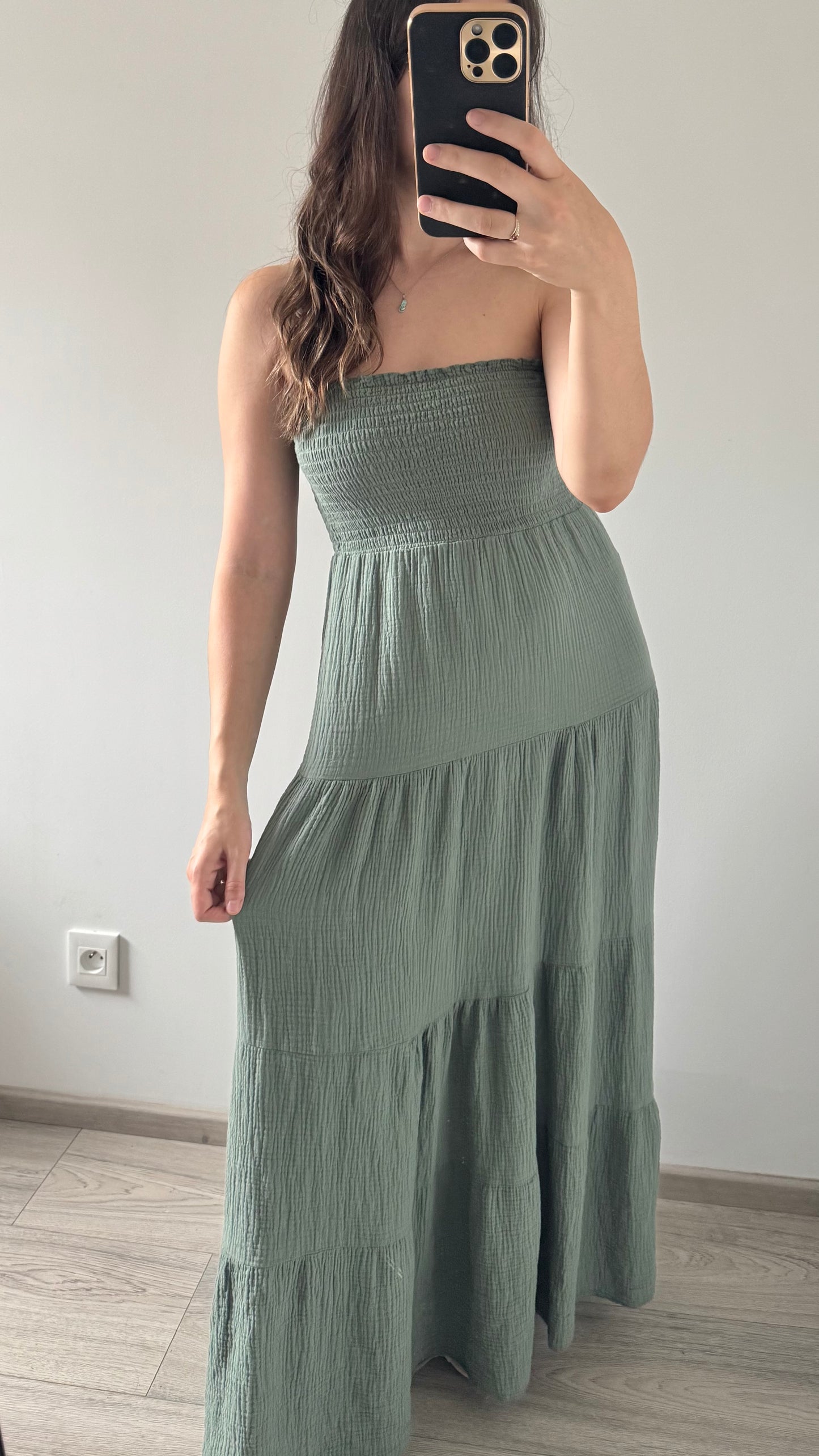 Robe Longue OLIVIA Kaki
