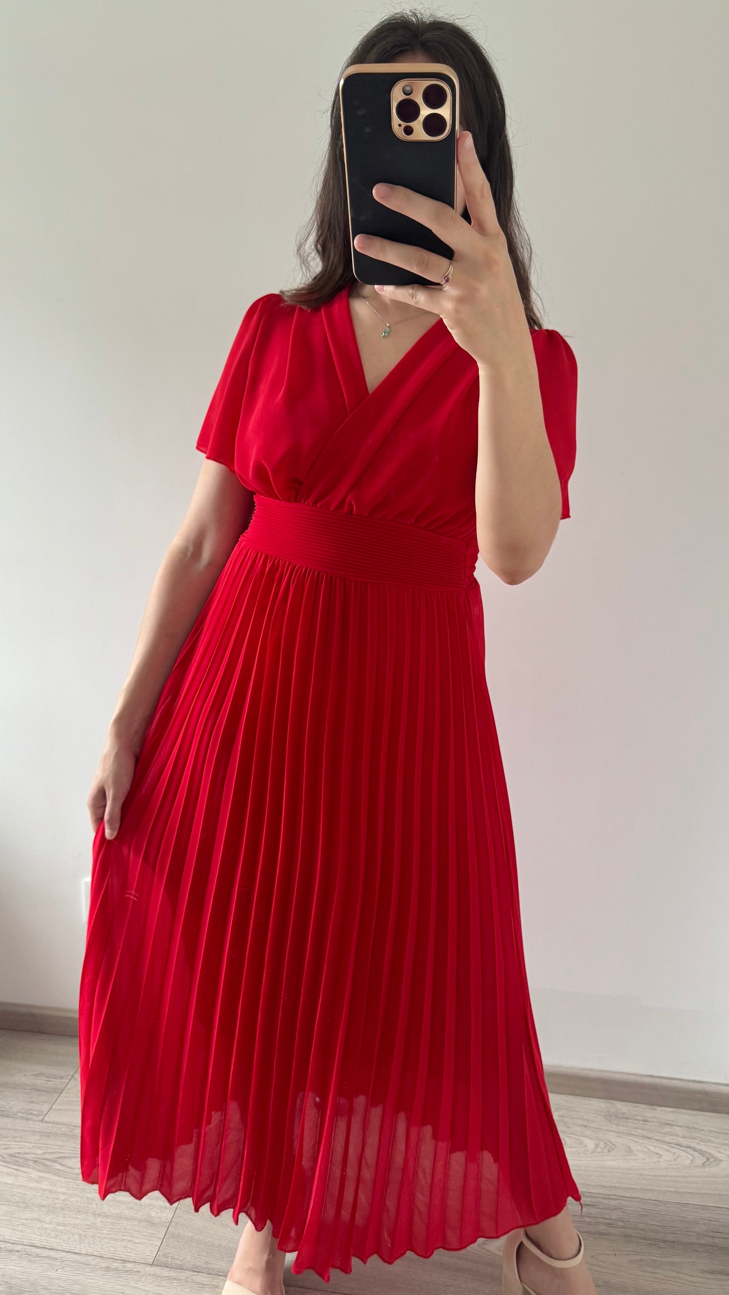 Robe Longue MELINDA Rouge