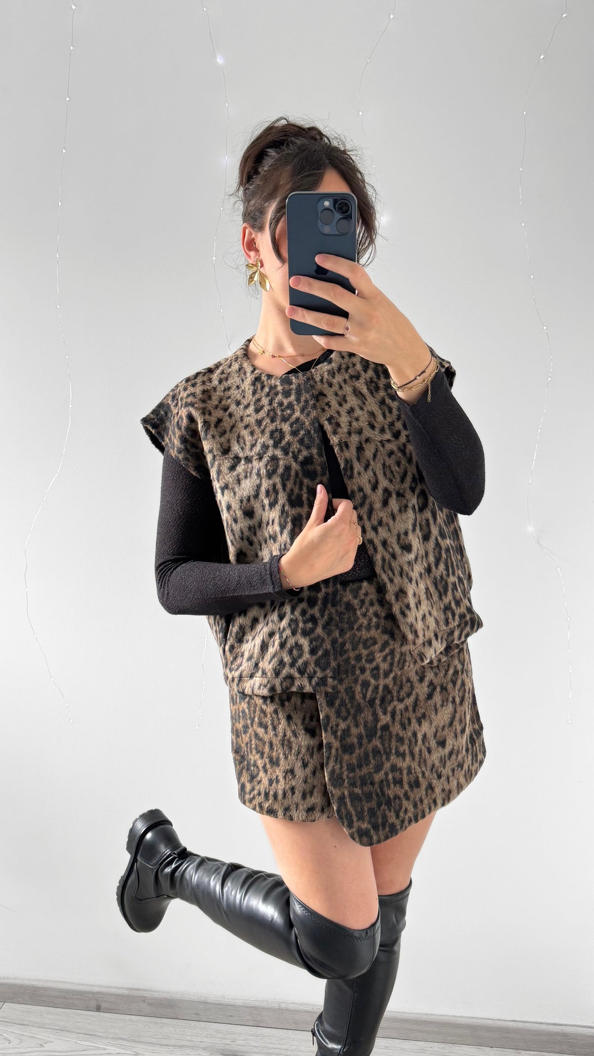 Veste Léopard Sans Manches ORLANE