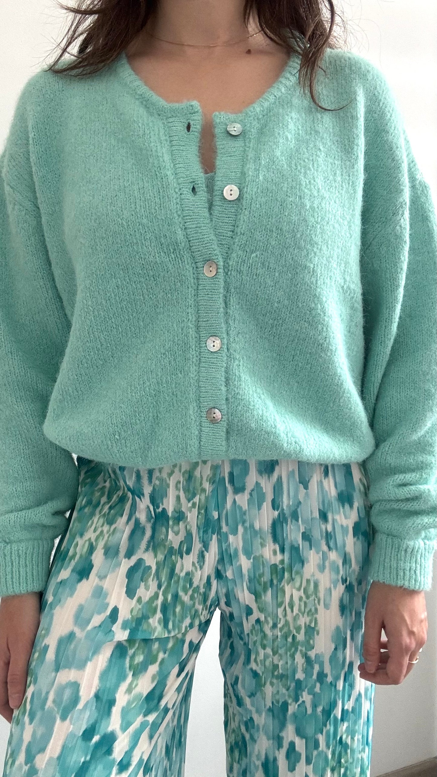 Gilet Doux TARA Turquoise