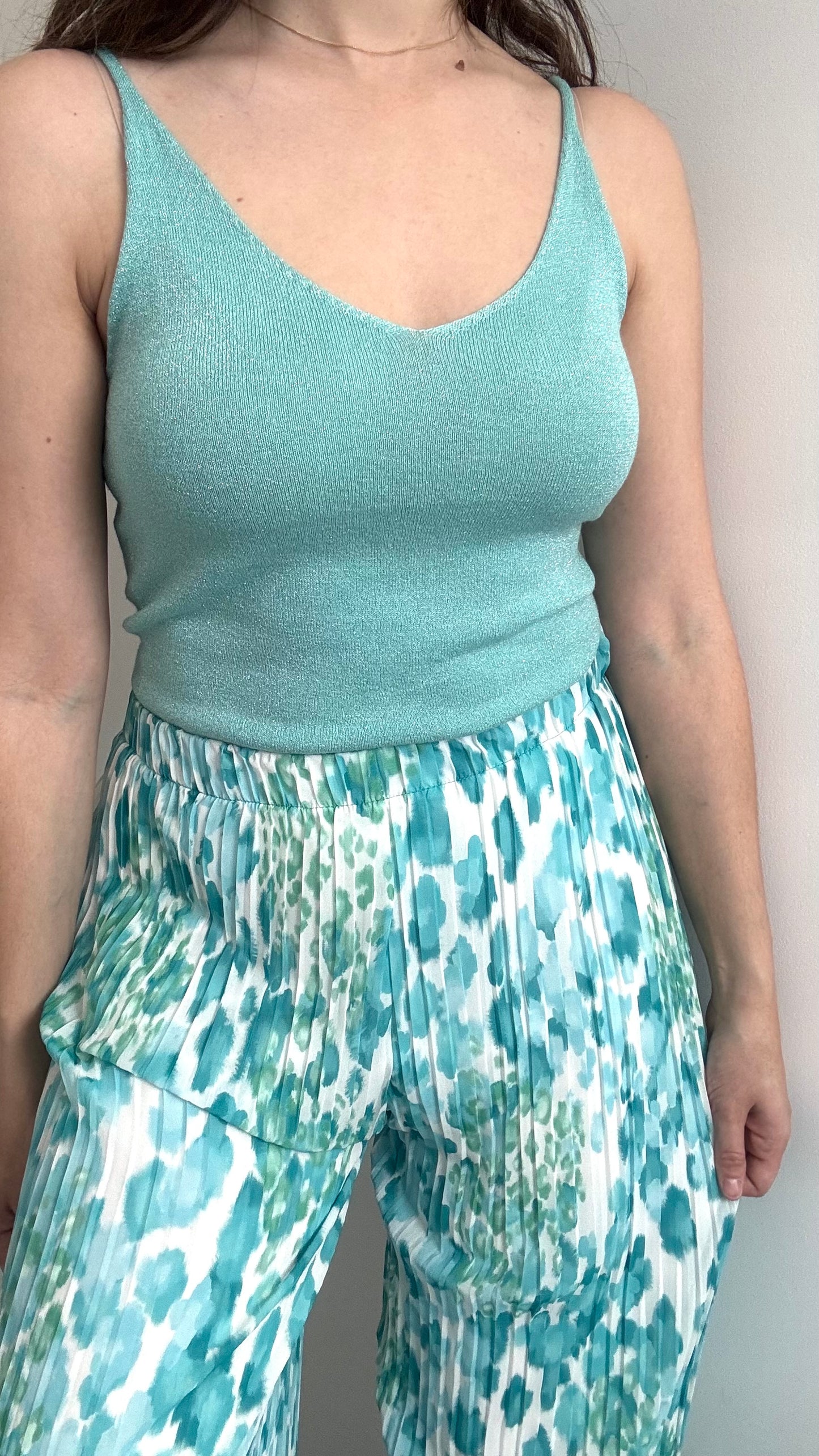 Pantalon FLORA Turquoise