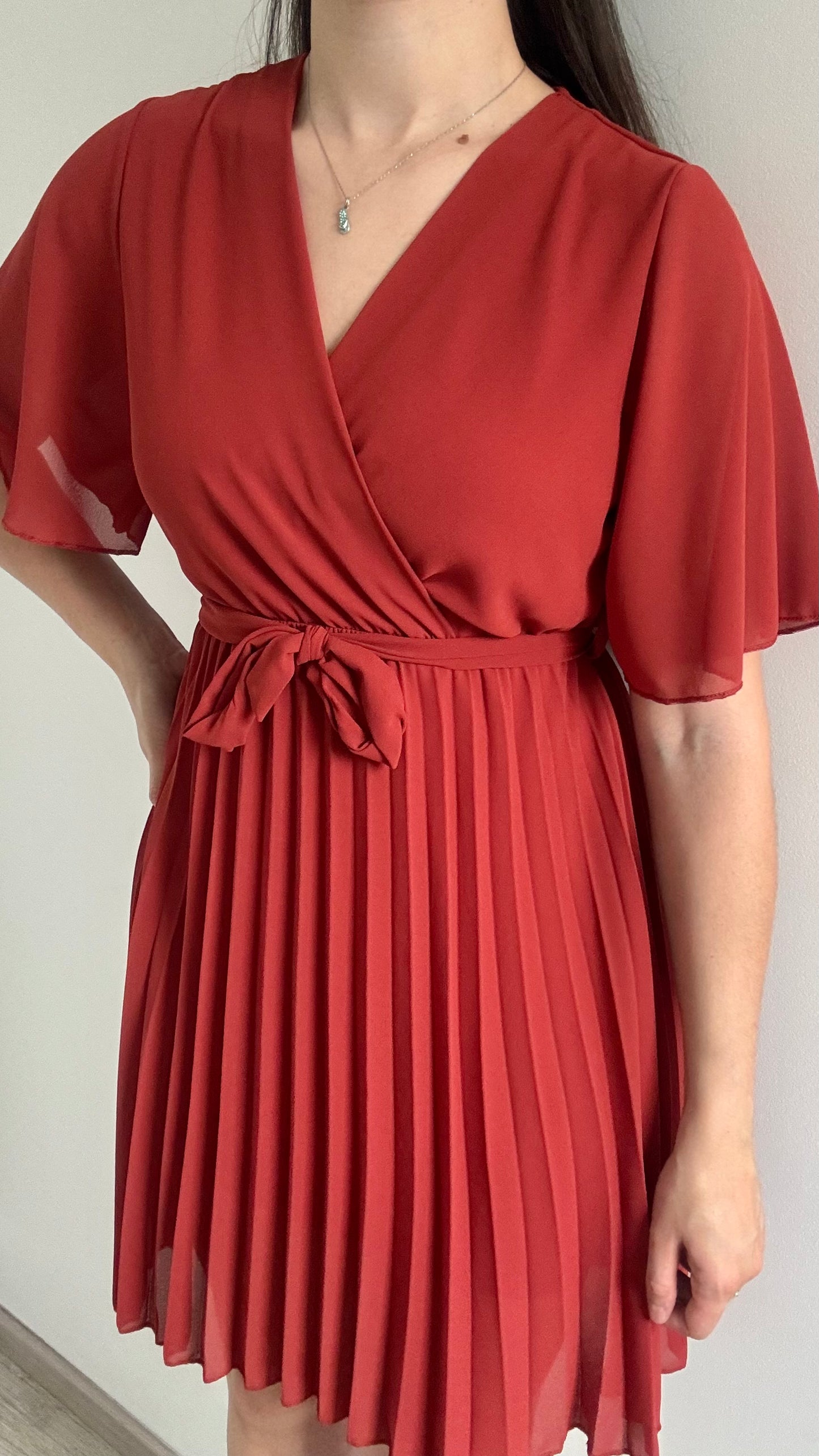 Robe Courte ALEXIA Terracotta