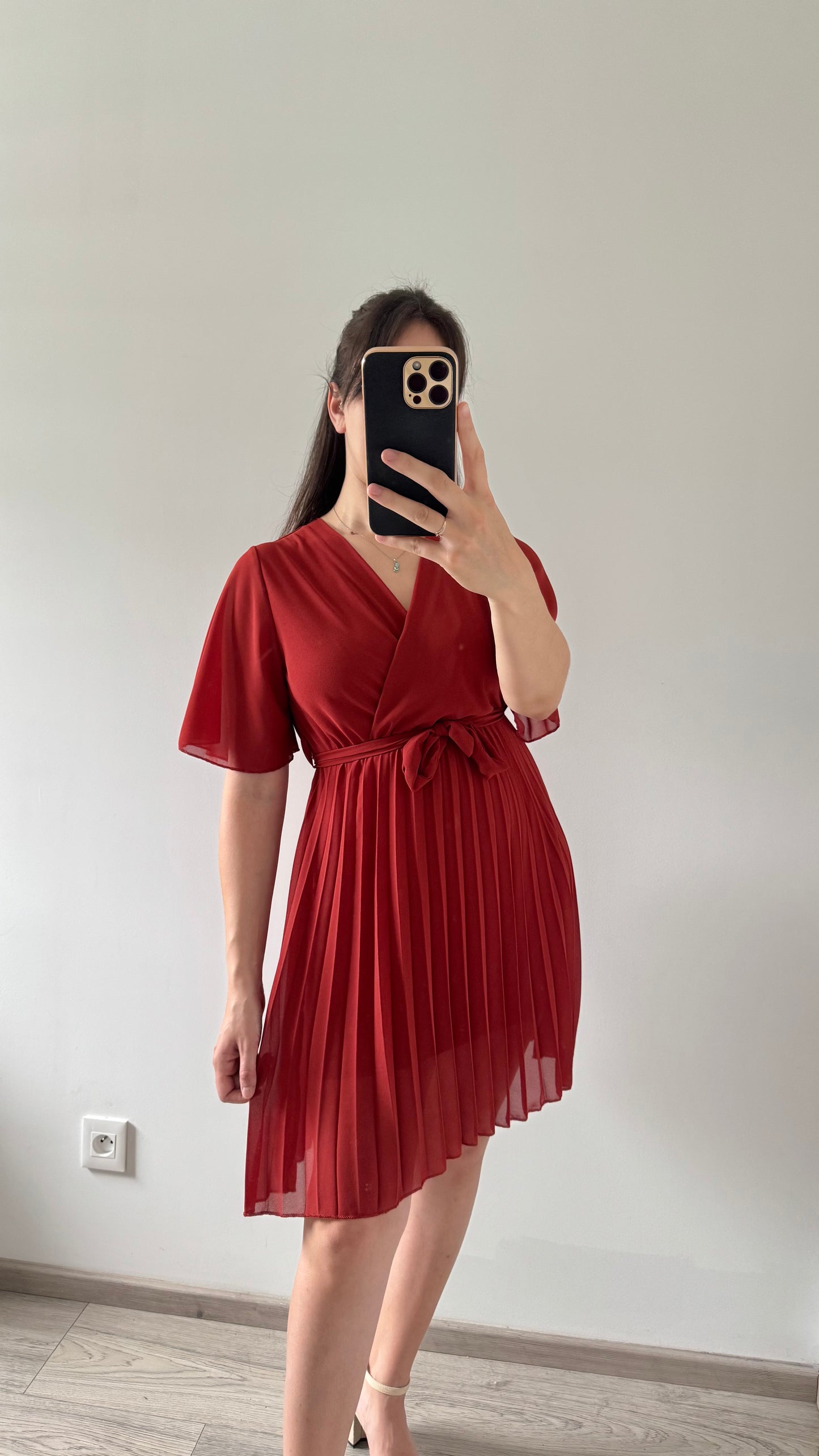 Robe Courte ALEXIA Terracotta