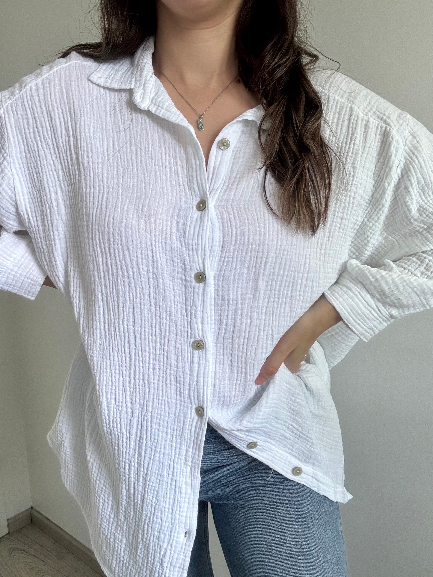 Chemise Oversize HILONA Blanc