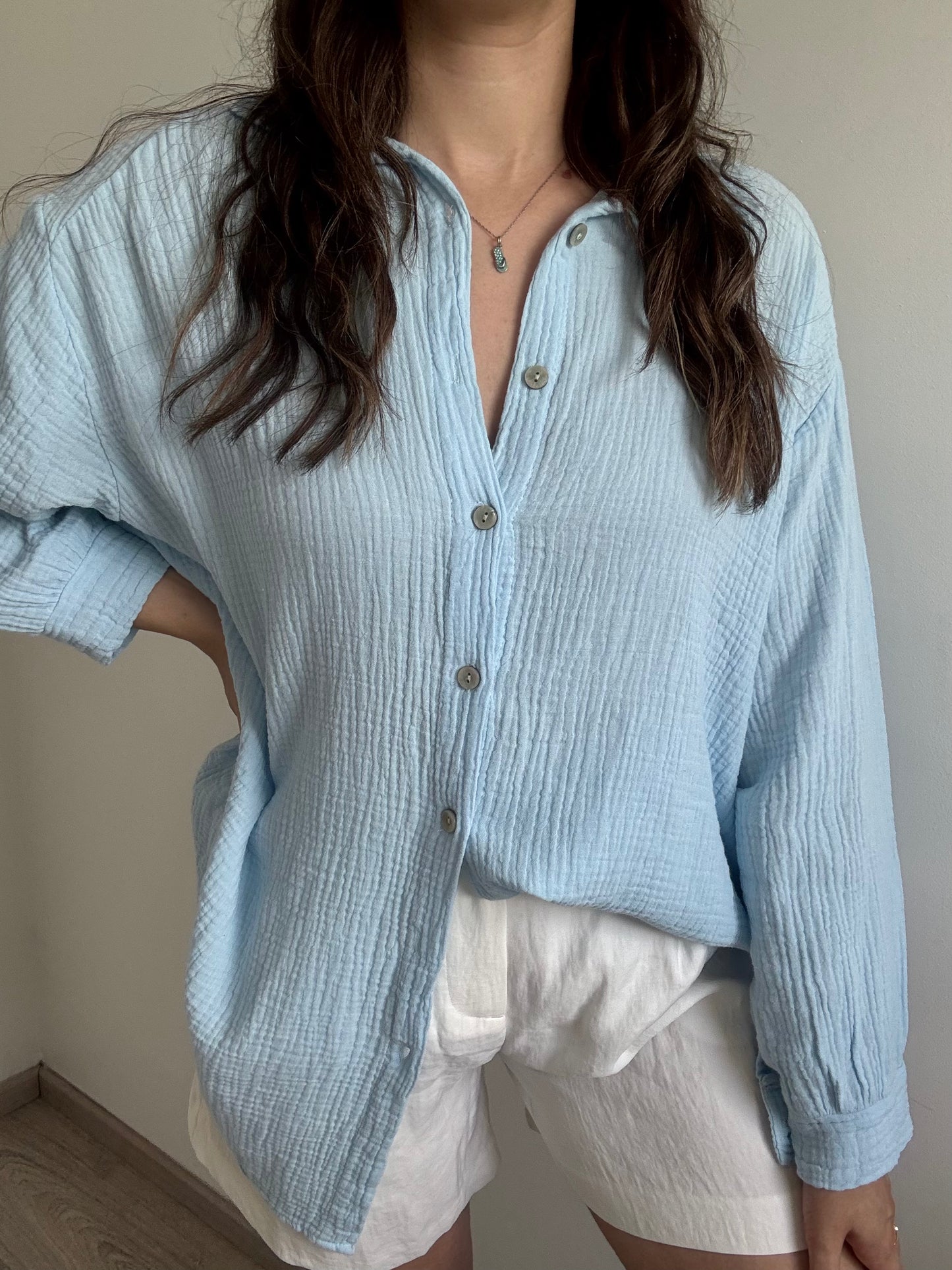 Chemise Oversize HILONA Bleu