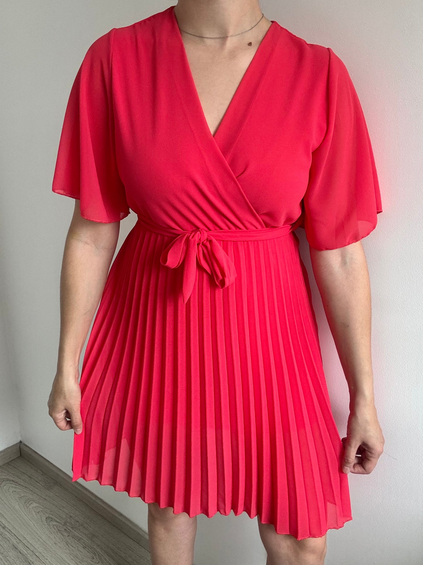 Robe Courte ALEXIA Framboise