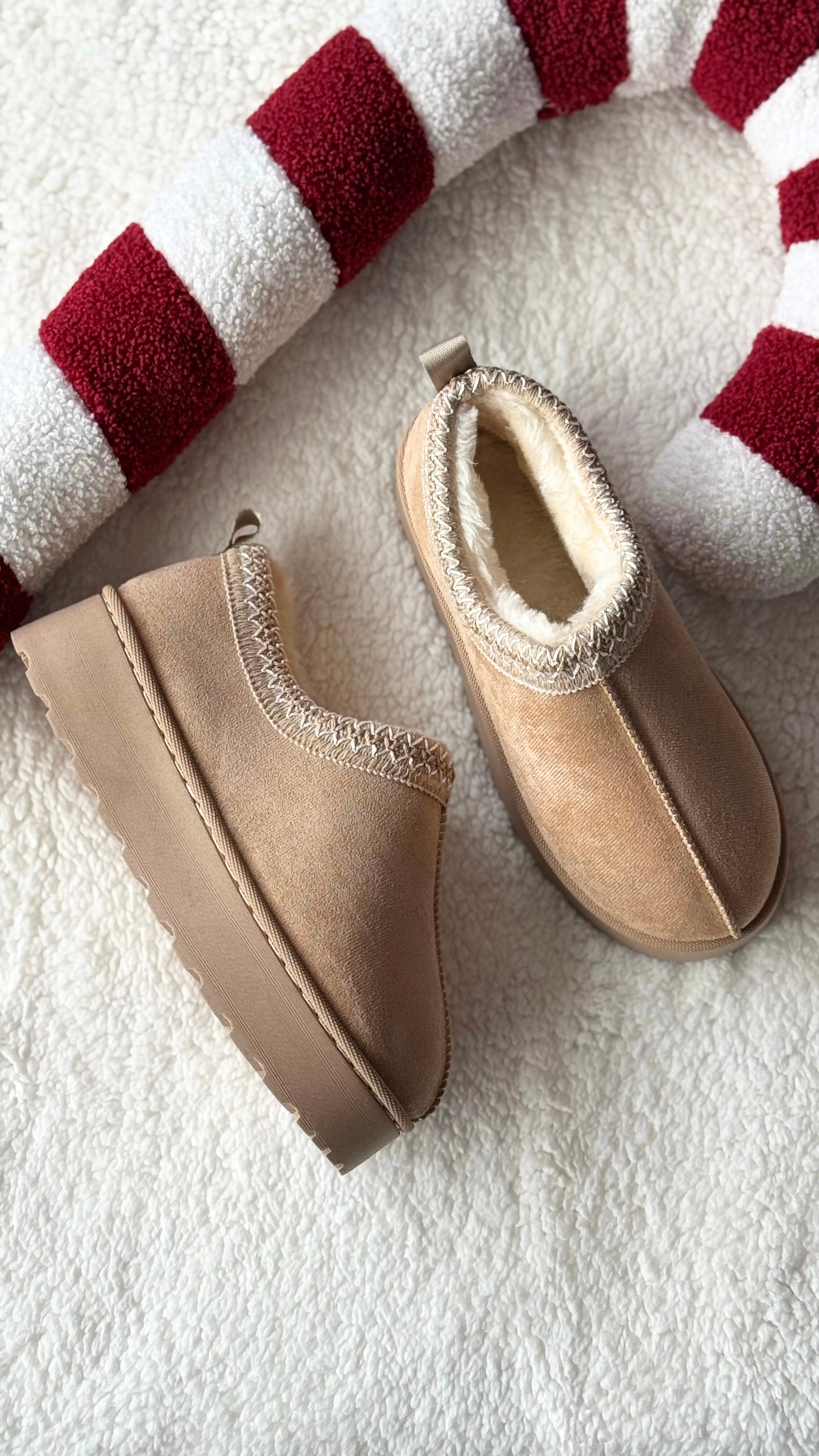 Bottines Fourrées Beige