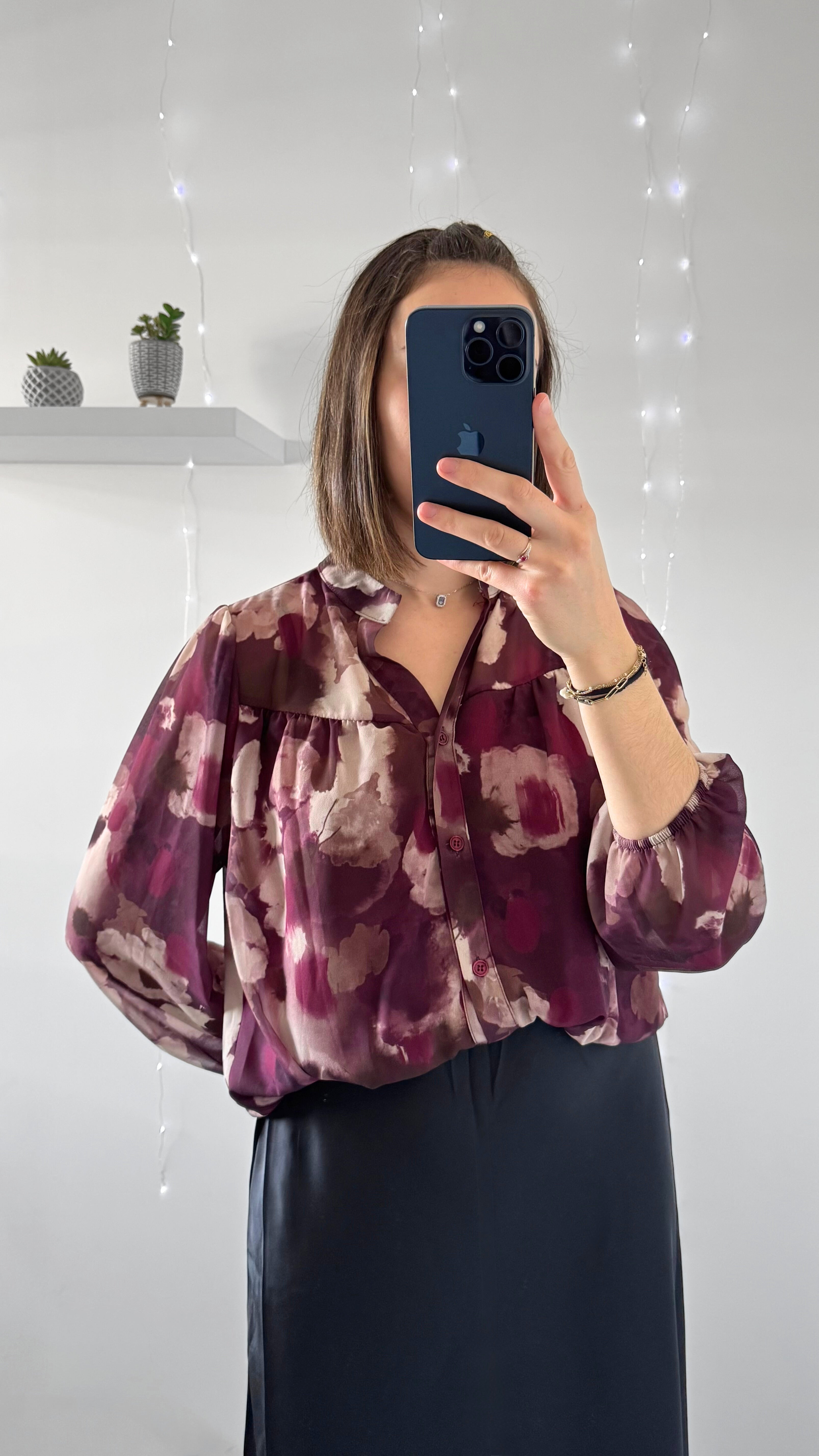 Chemisier FLORINE Prune