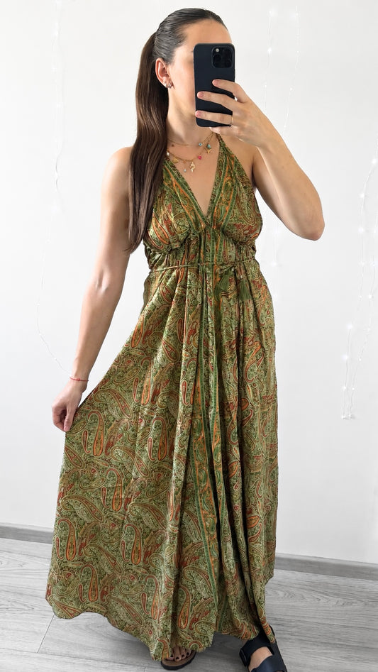 Robe Bohème Dos Nu KAKI