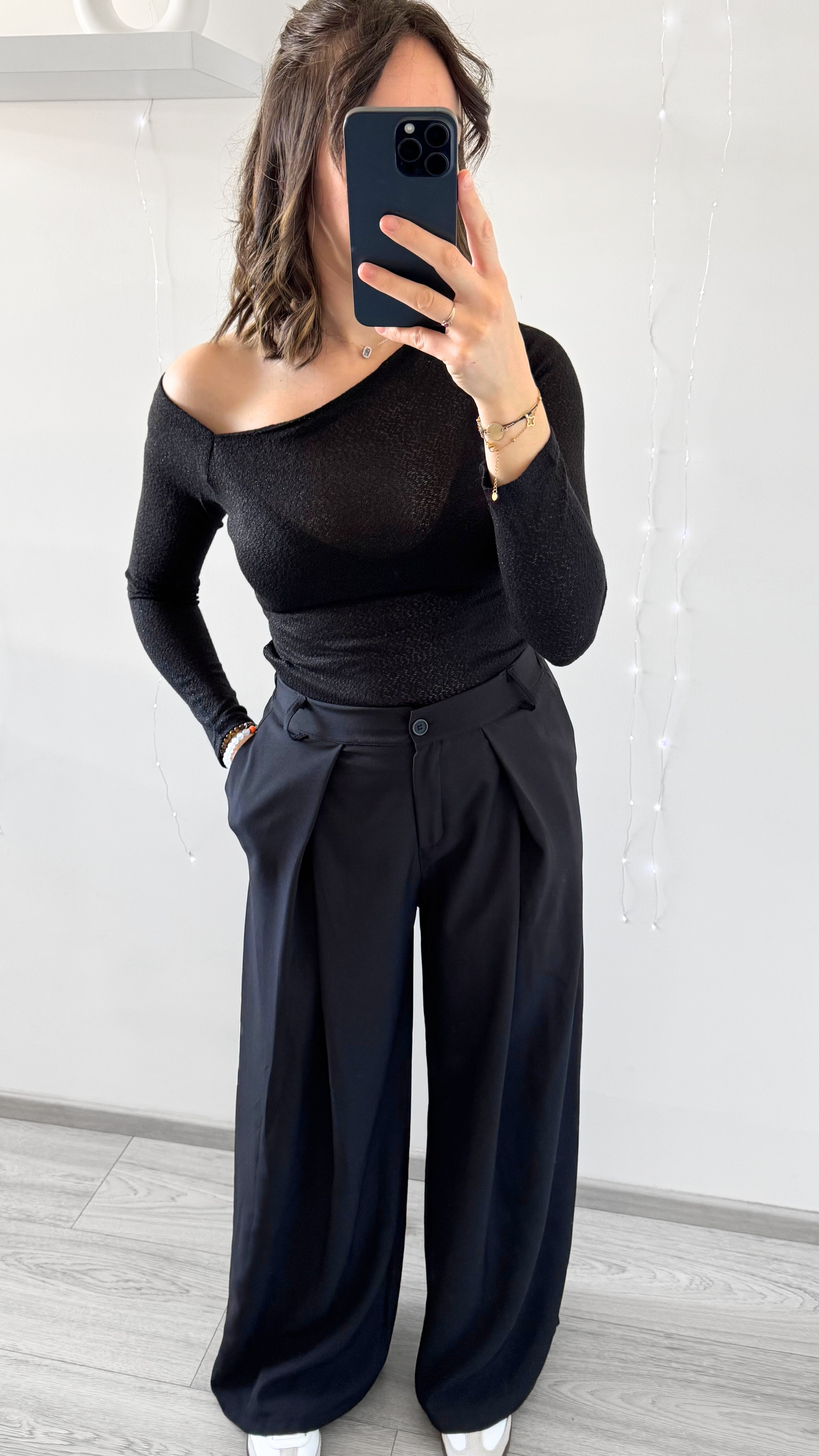 Pantalon Large VICTORIA Noir