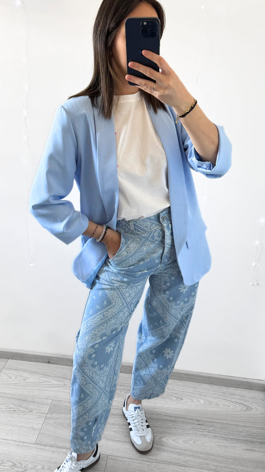 Jeans Ballon À Motif Bandana