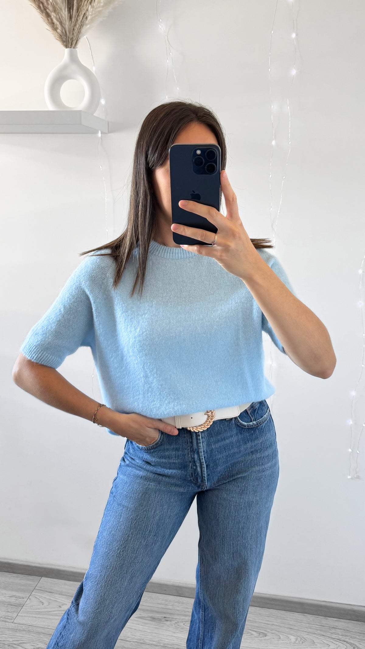 Pull T-shirt ÉLYNE Bleu Ciel