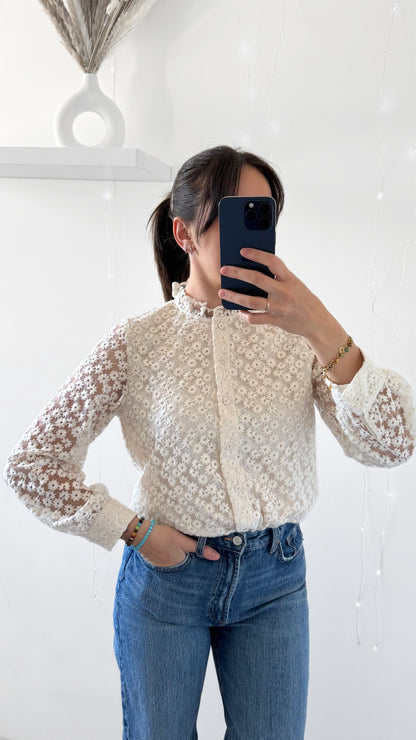 Chemise Dos Transparent CLÉA Crème