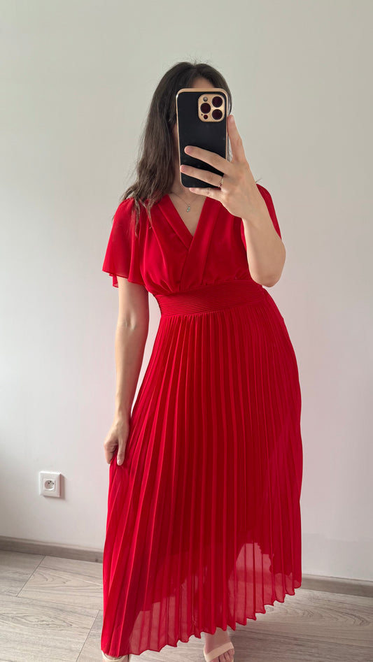 Robe Longue MELINDA Rouge