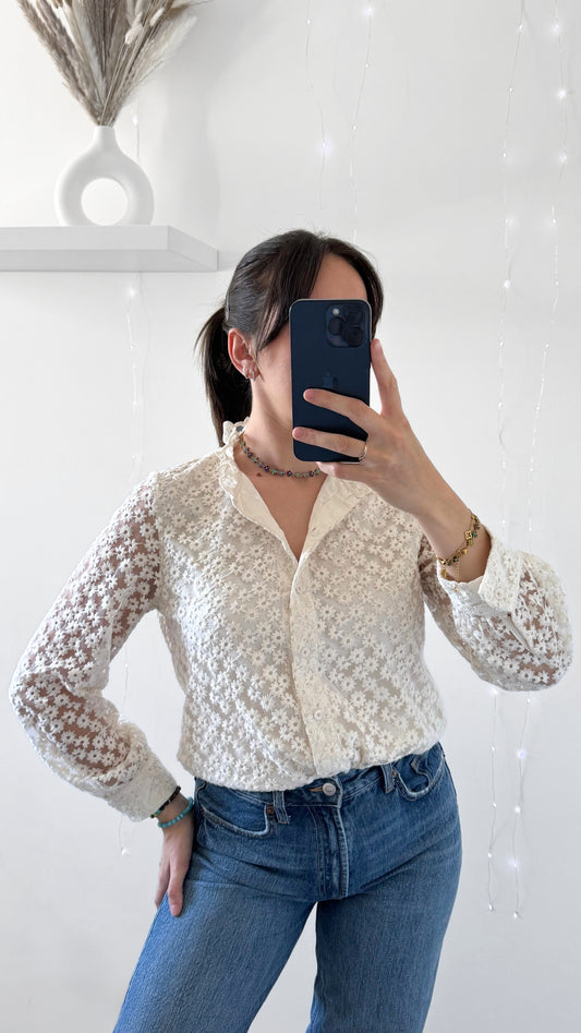 Chemise Dos Transparent CLÉA Crème