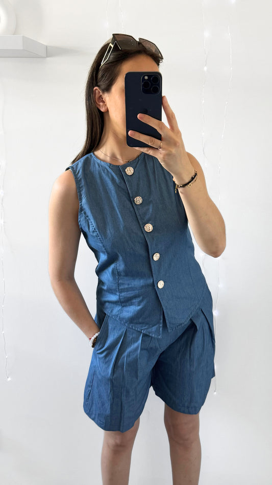 Ensemble Effet Denim LÉONIE