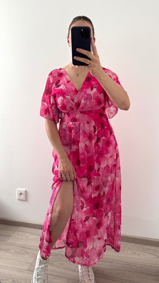 Robe Longue ALMA Fuchsia