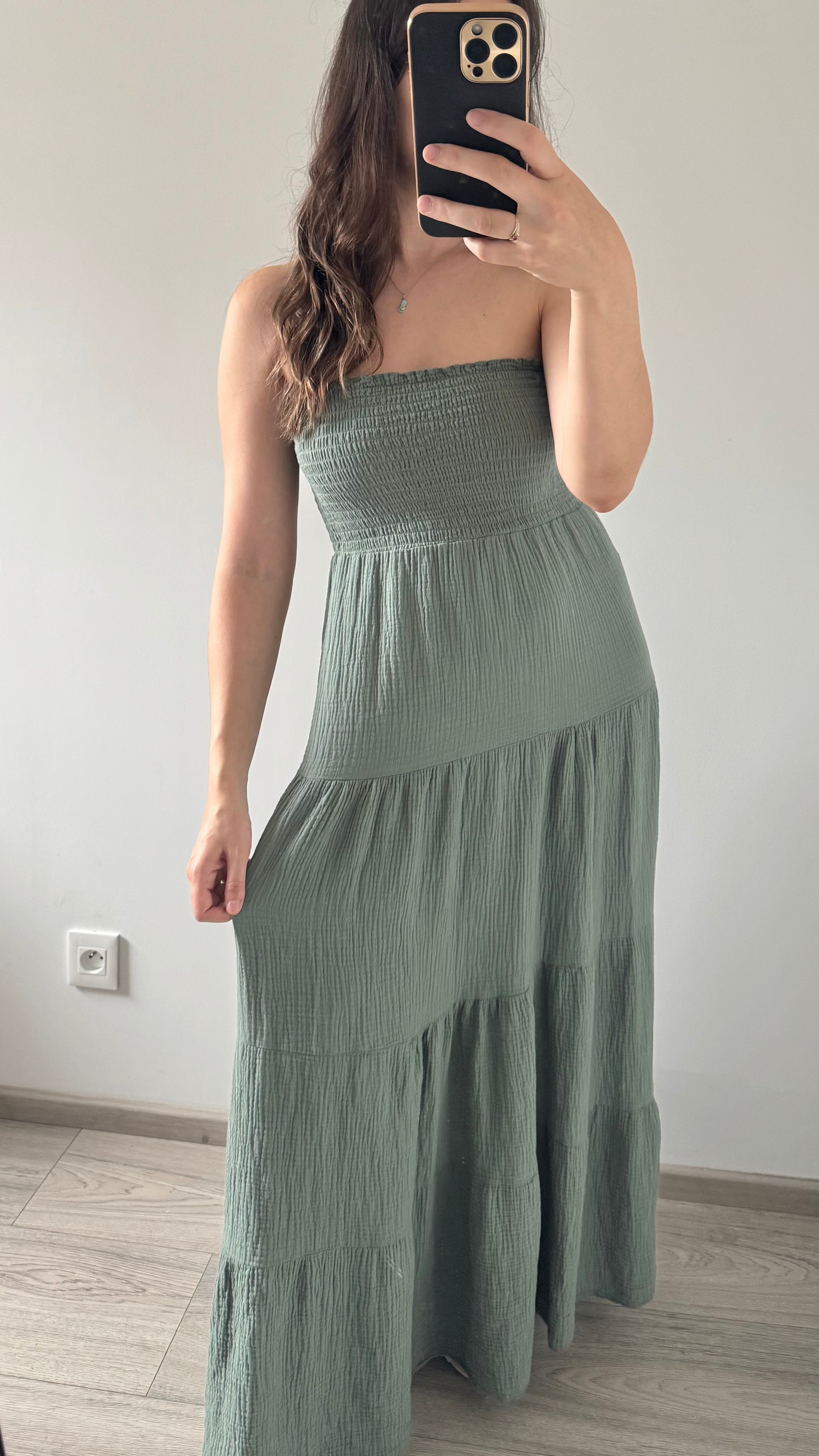 Robe Longue OLIVIA Kaki