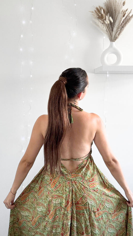Robe Bohème Dos Nu KAKI