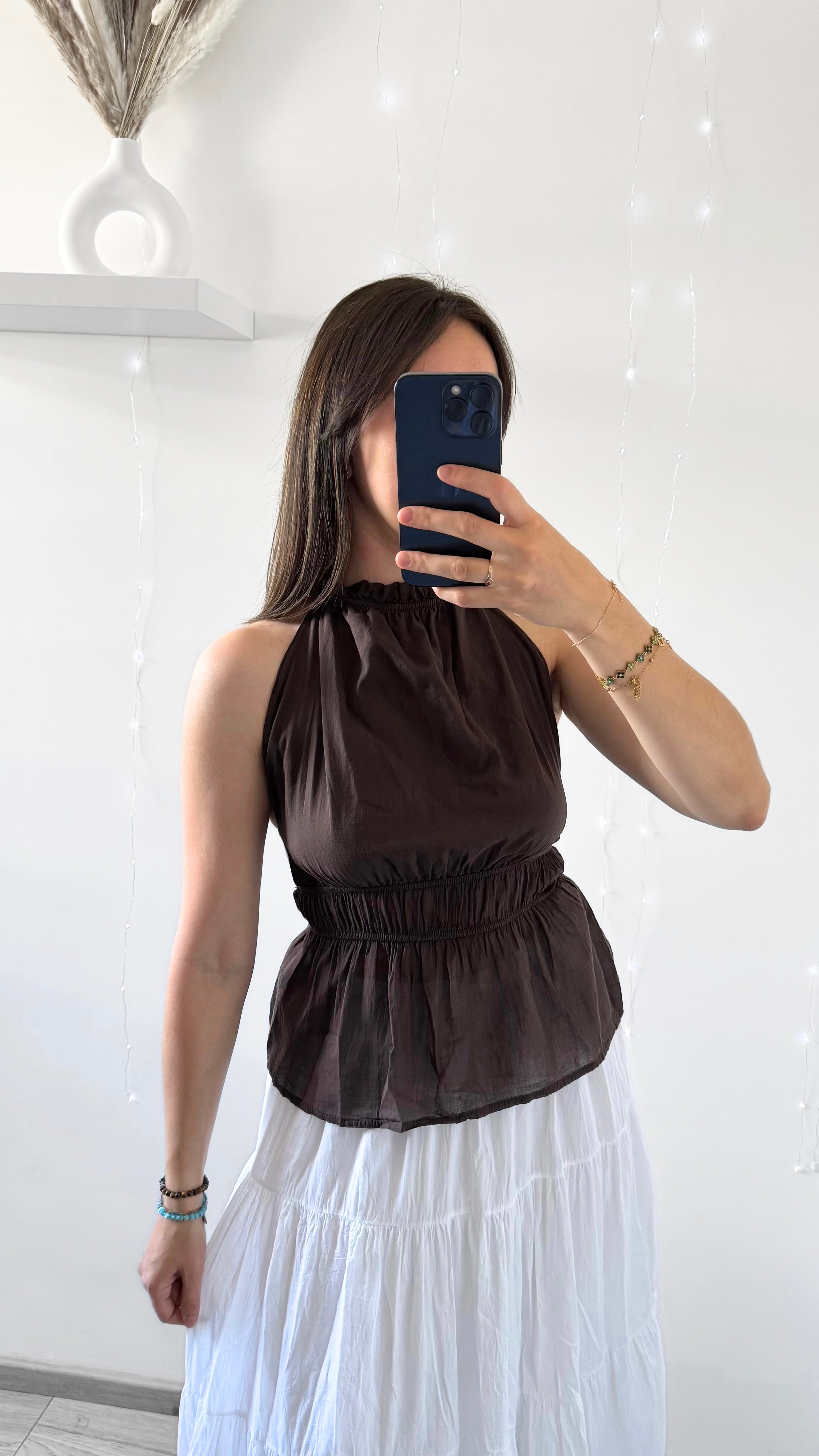 Top Dos Nu ANAÏS Chocolat