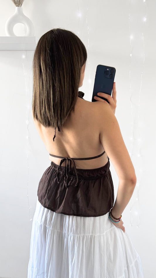 Top Dos Nu ANAÏS Chocolat