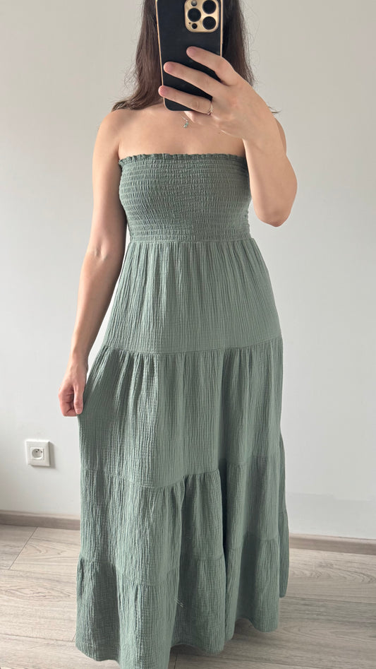 Robe Longue OLIVIA Kaki