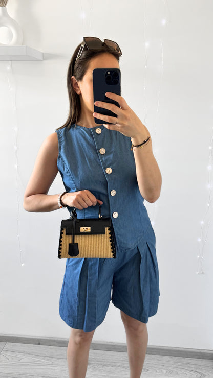 Ensemble Effet Denim LÉONIE