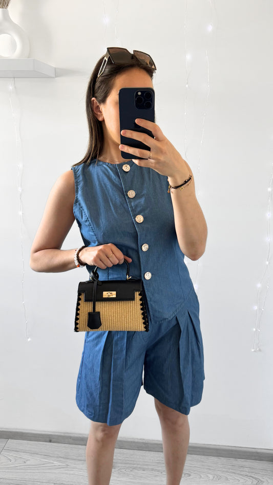 Ensemble Effet Denim LÉONIE