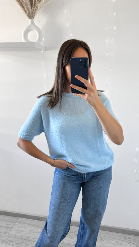 Pull T-shirt ÉLYNE Bleu Ciel