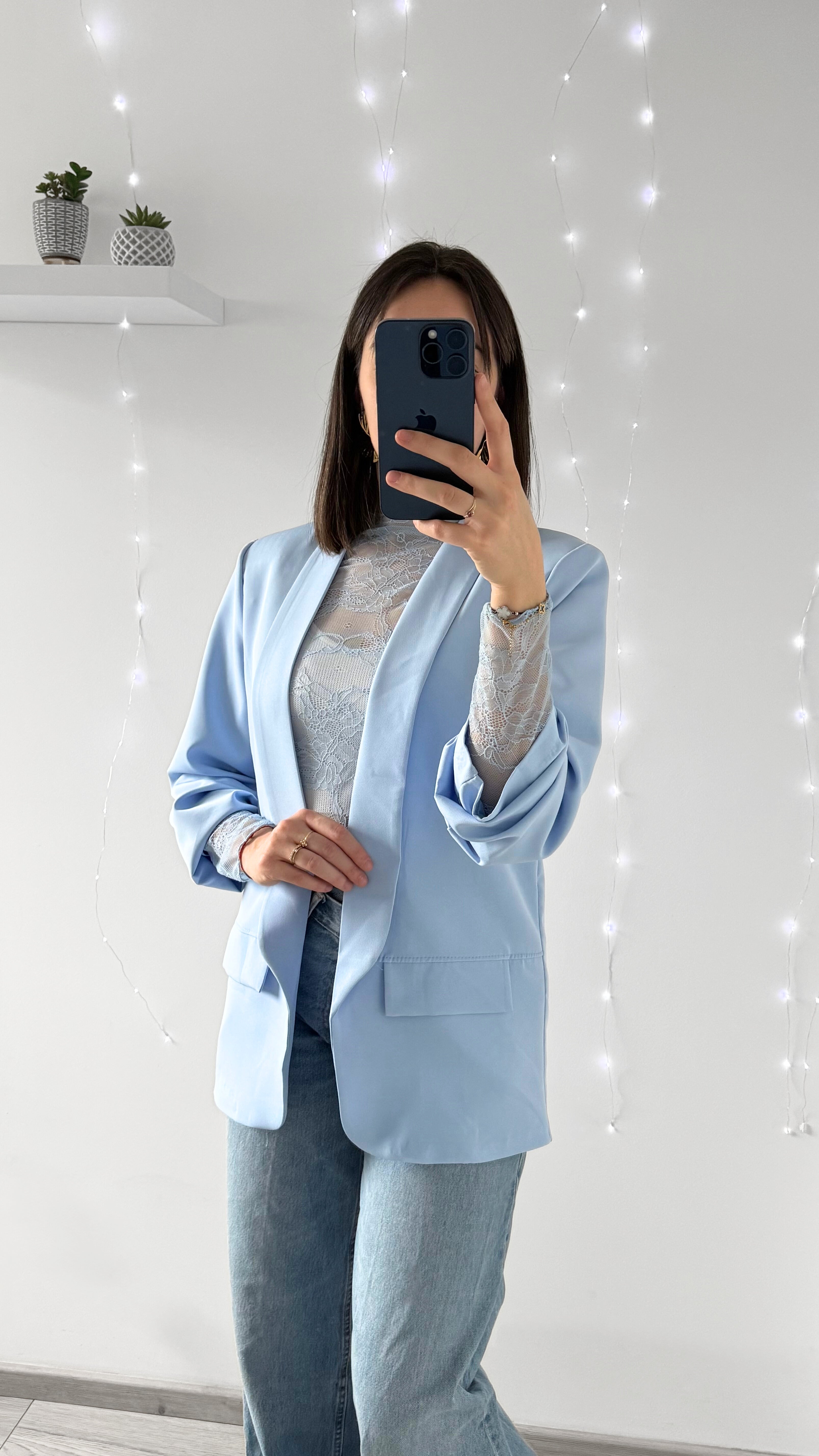 Blazer CÉLINE Bleu Ciel
