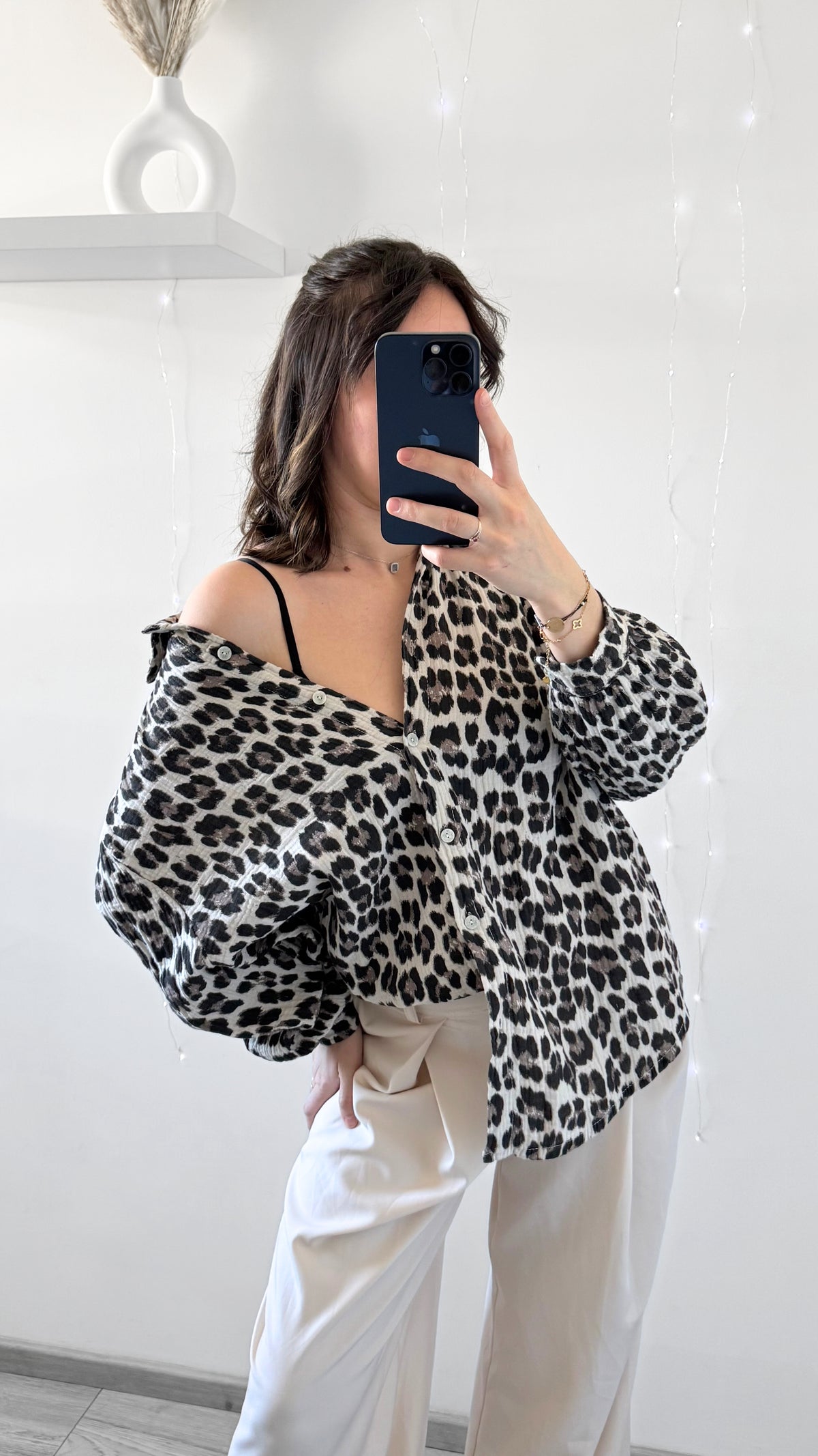 Chemise Léopard FÉLINE Taupe