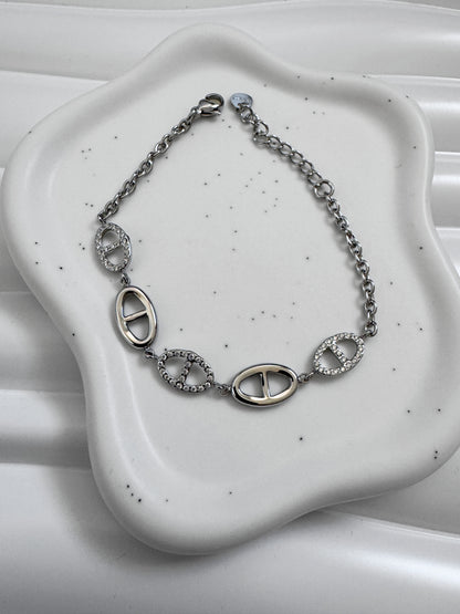 Bracelet Maille Marine Argent