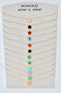 Collier Fleur Multicolore