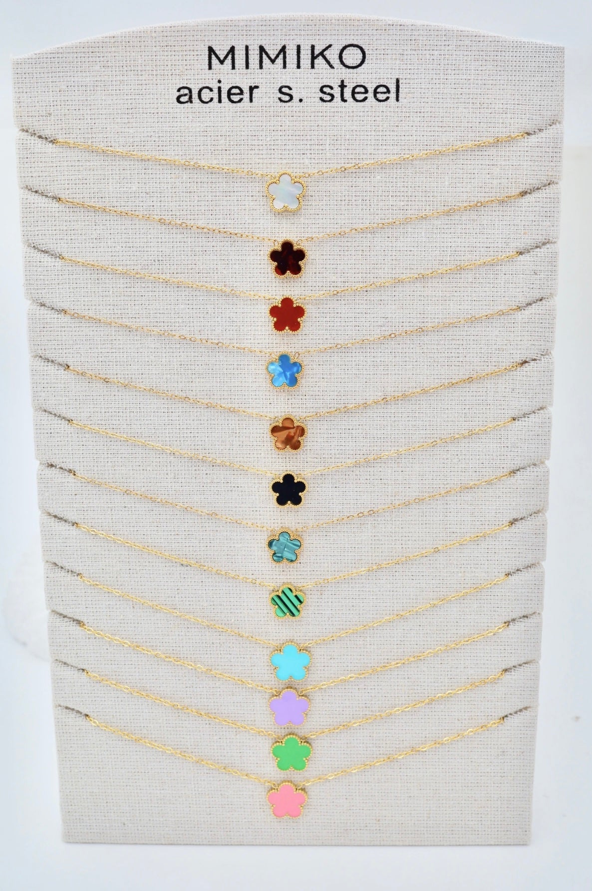 Collier Mimiko Fleur Multicolore