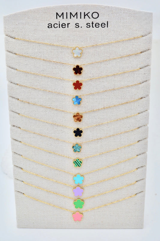 Collier Mimiko Fleur Multicolore