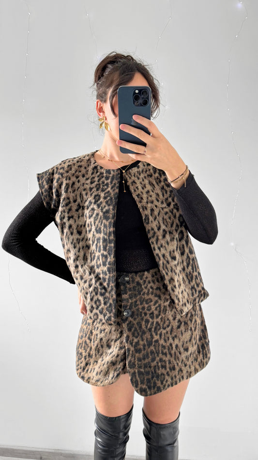 Veste Léopard Sans Manches ORLANE