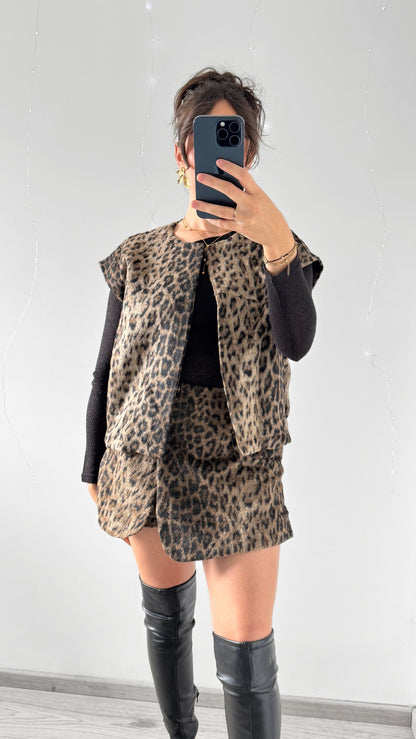 Veste Léopard Sans Manches ORLANE