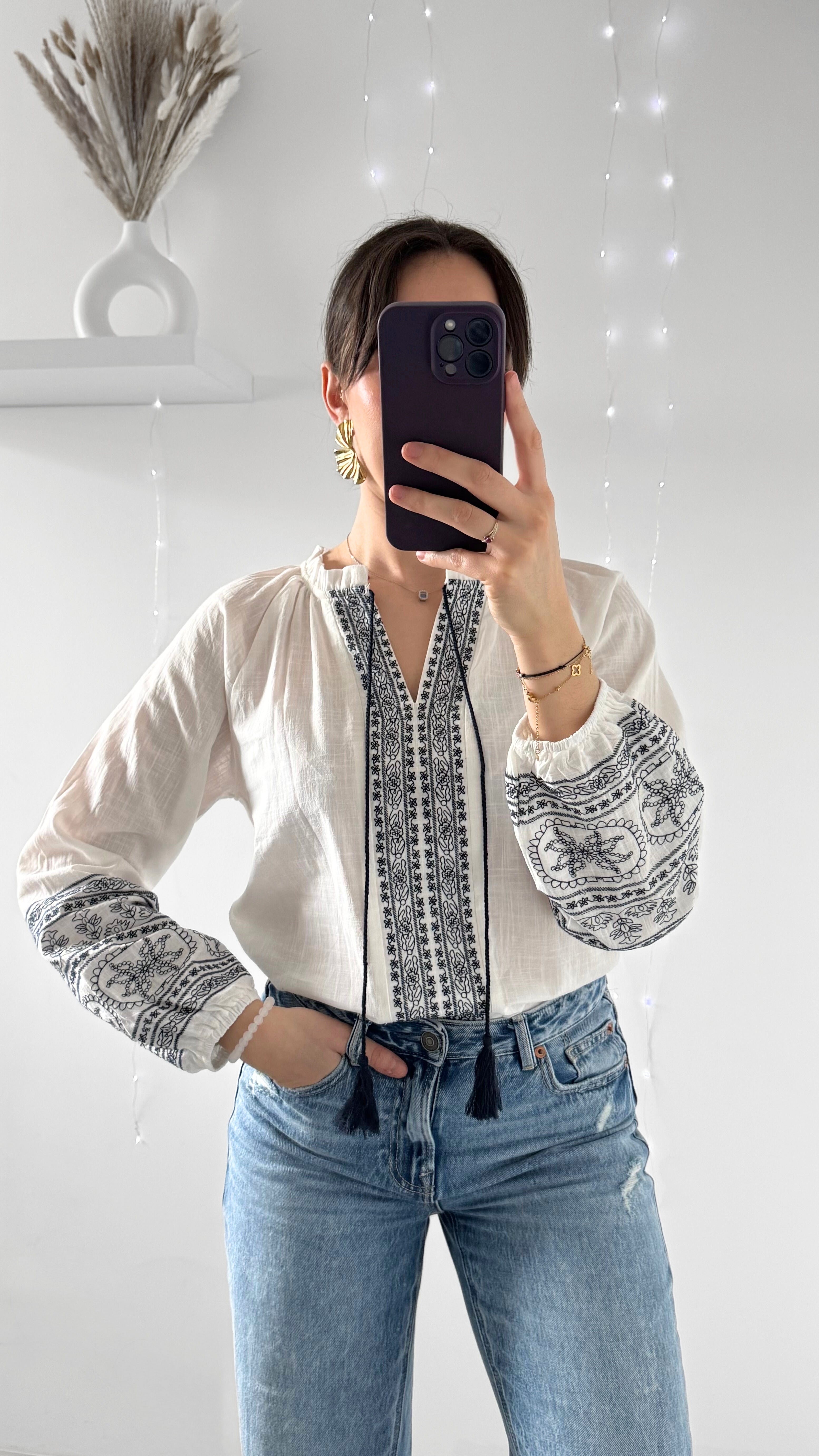 Blouse ÉMELINE Blanc