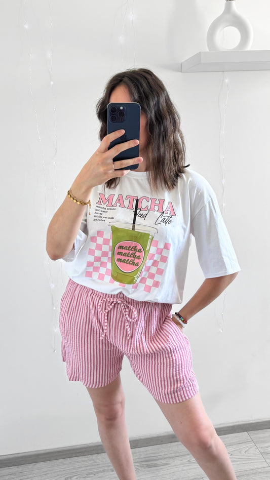 Short À Rayures AVA Rose