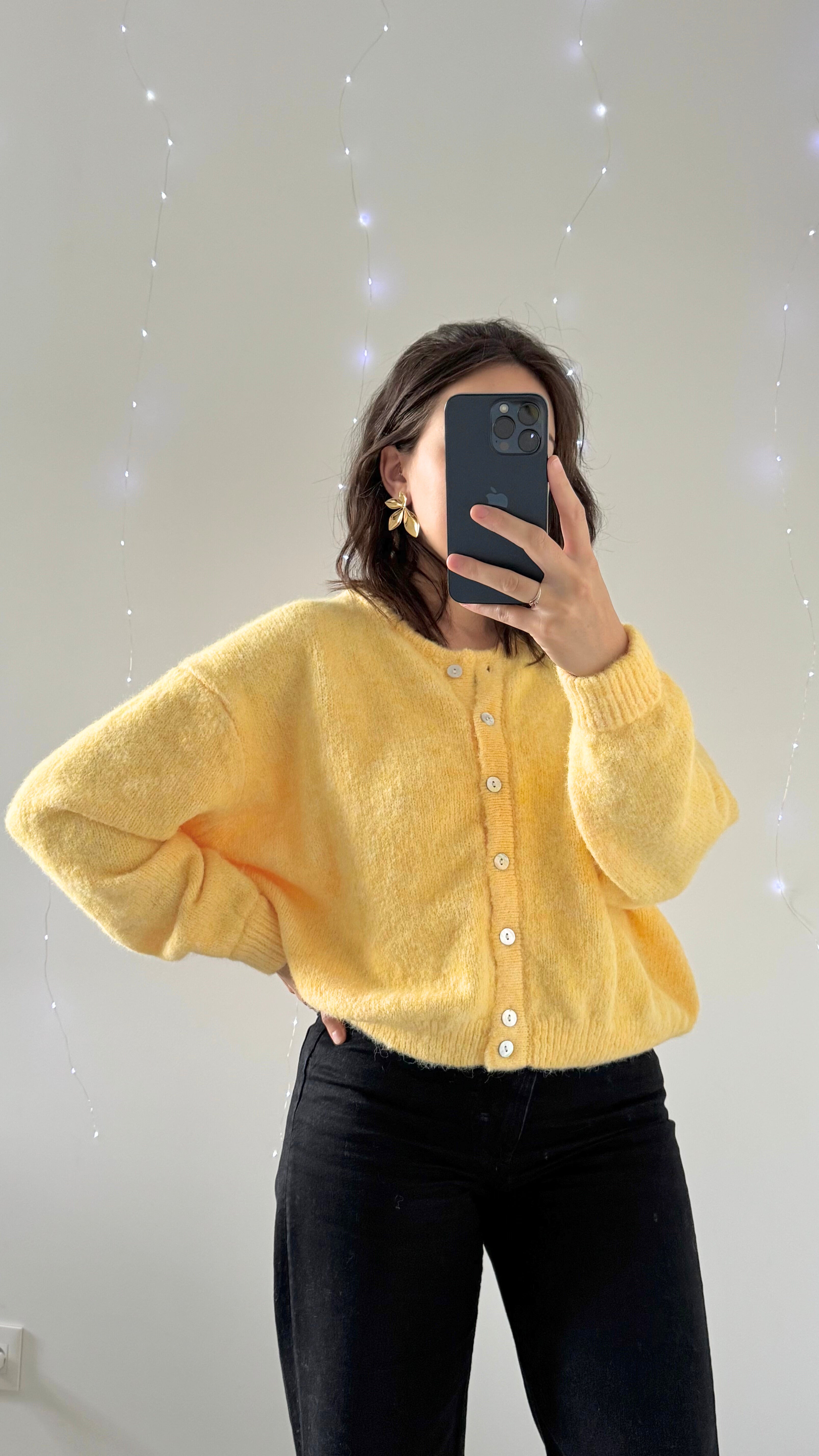 Gilet Doux TARA Jaune