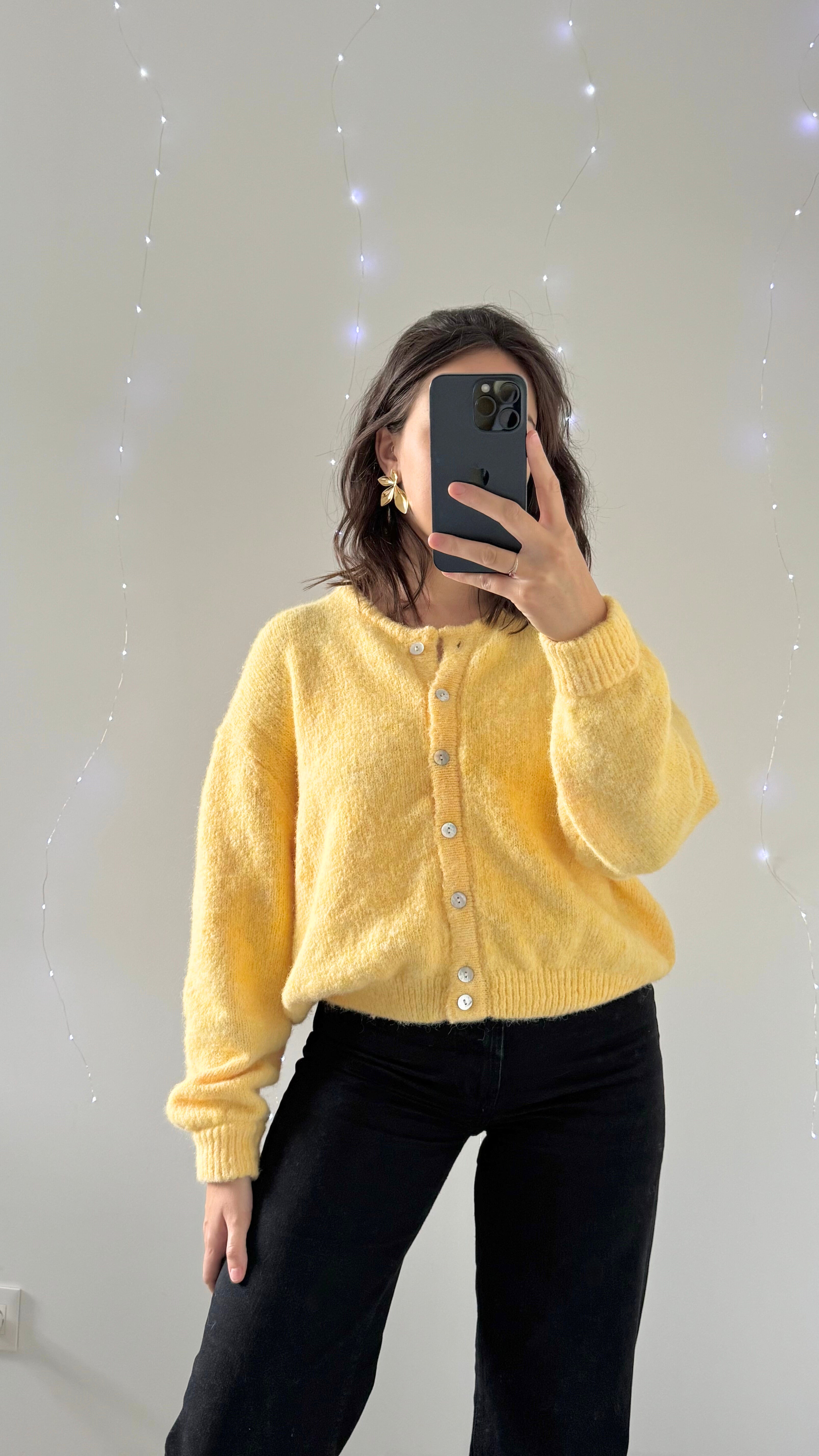 Gilet Doux TARA Jaune
