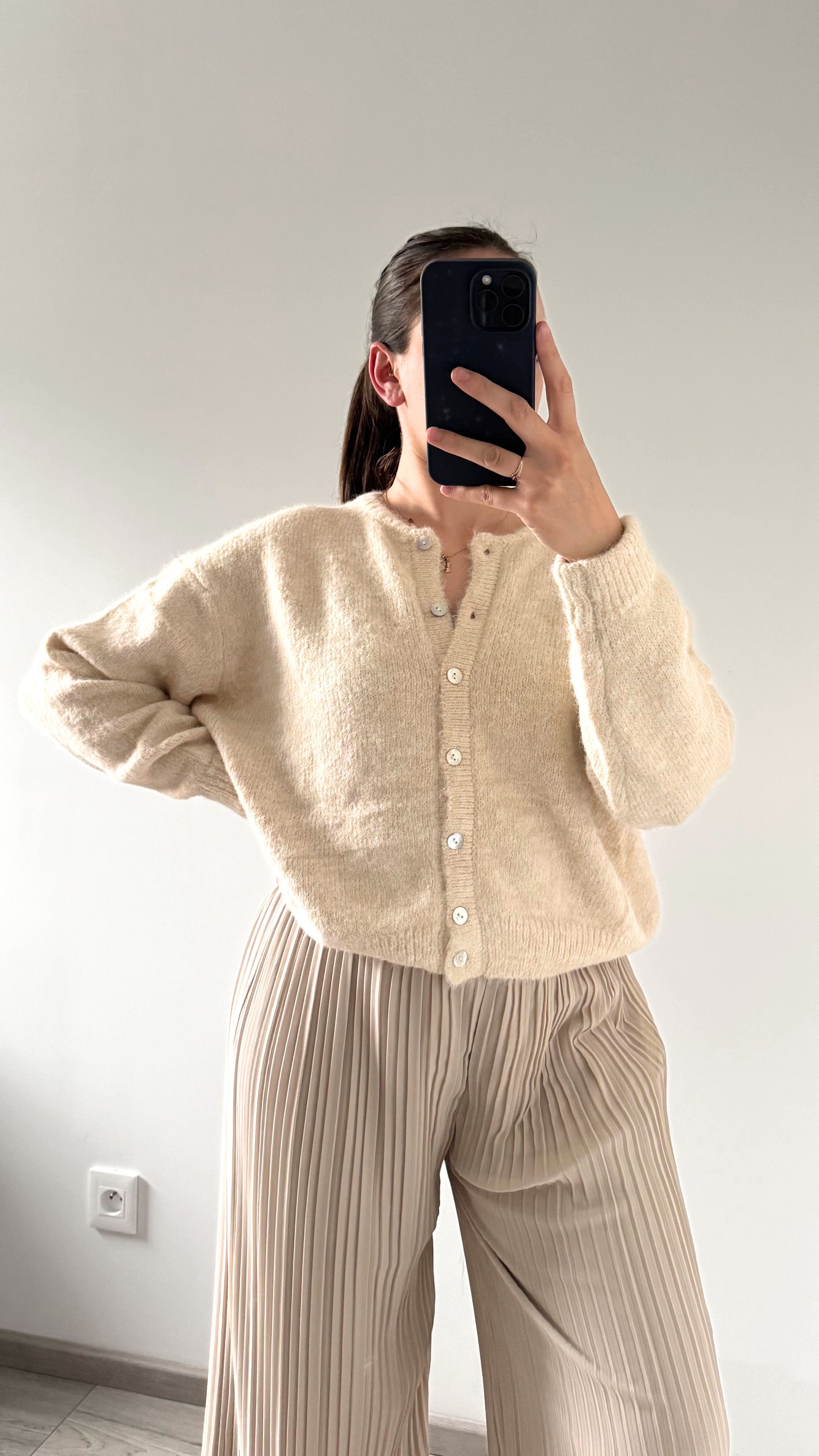 Gilet Doux TARA Beige