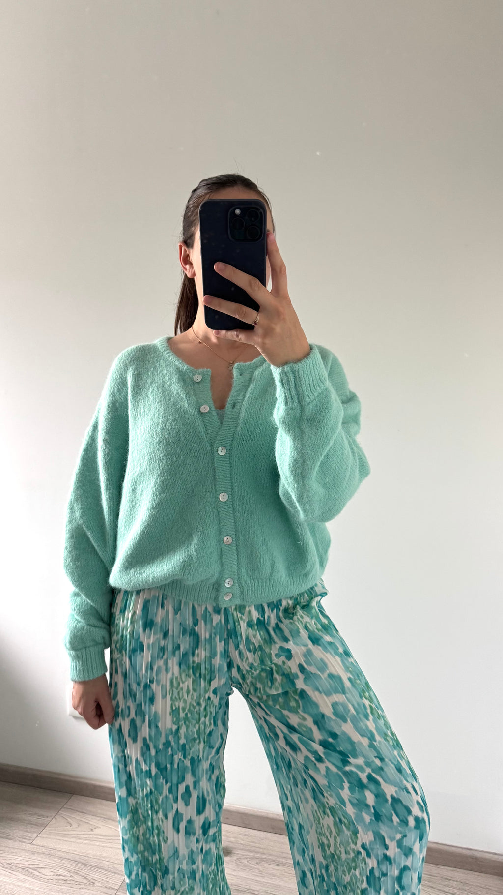 Gilet Doux TARA Turquoise