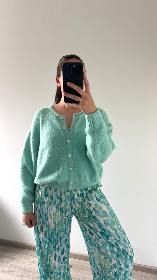 Gilet Doux TARA Turquoise