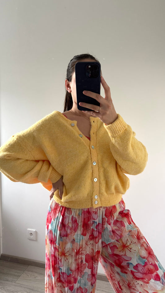 Gilet Doux TARA Jaune