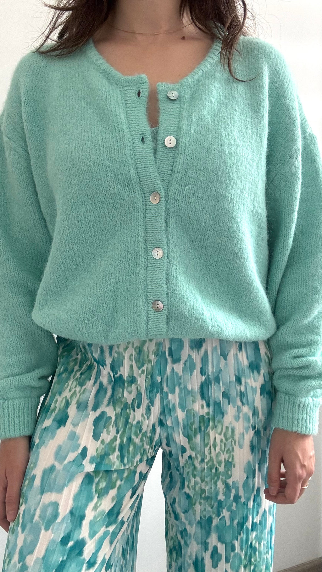 Gilet Doux TARA Turquoise