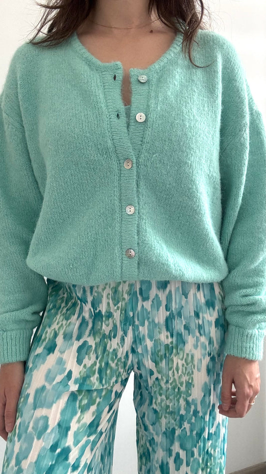 Gilet Doux TARA Turquoise