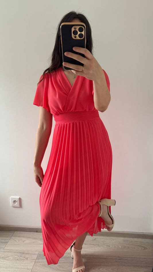 Robe Longue MELINDA Corail
