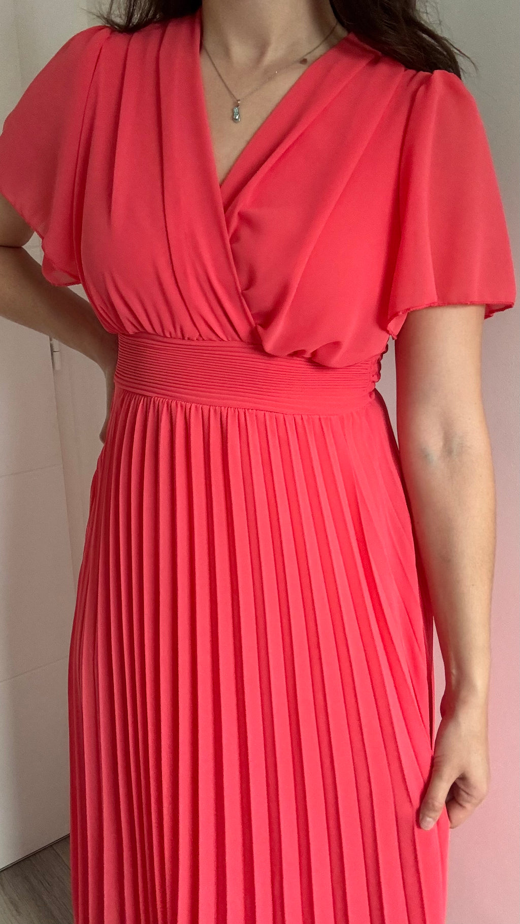Robe Longue MELINDA Corail